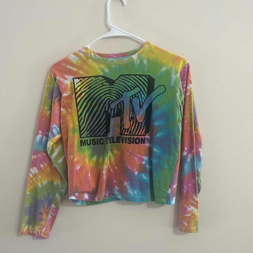 MTV Tie-Dye Long Sleeve Shirt